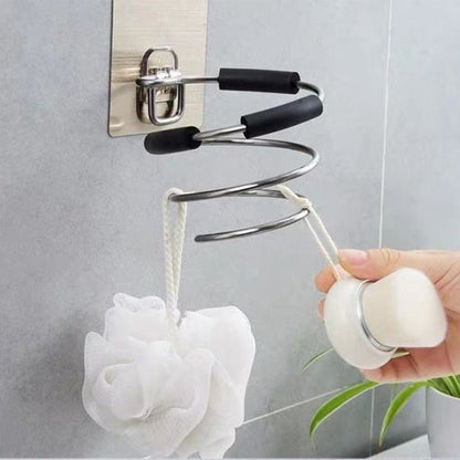 New Hair Dryer Holder Rack Barber Salon Styling Storage Straighteners Organizer Hairdryer Stainless Steel Stand Bracket