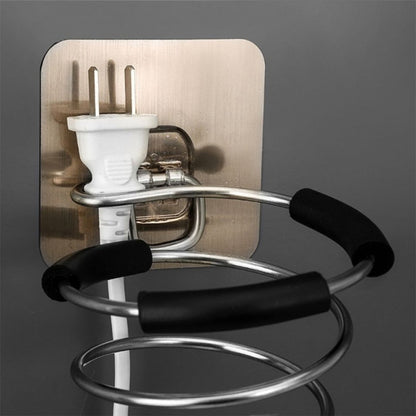 New Hair Dryer Holder Rack Barber Salon Styling Storage Straighteners Organizer Hairdryer Stainless Steel Stand Bracket