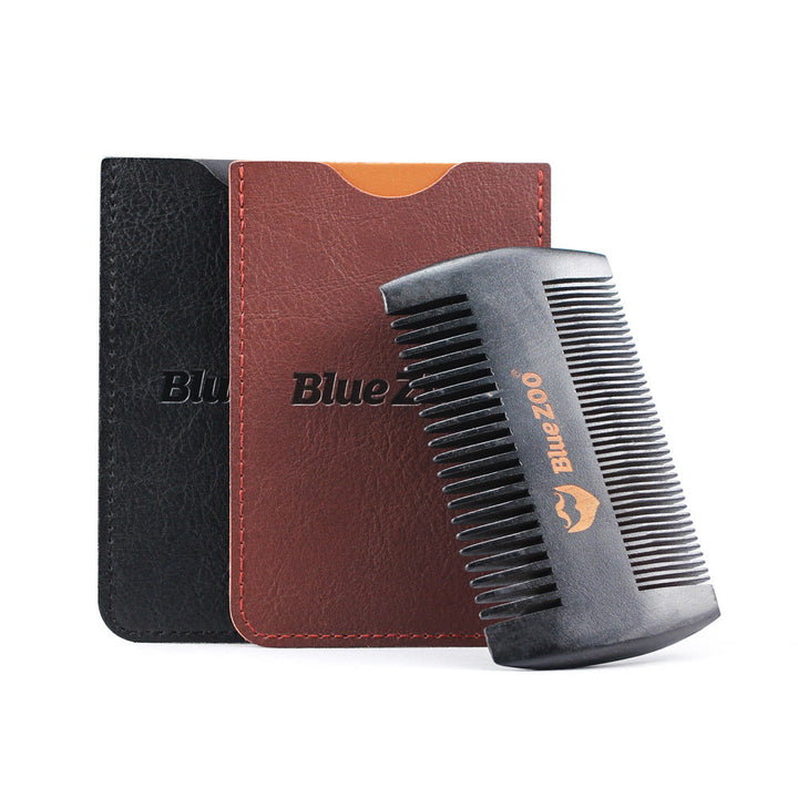 Double-Sided Pear Wood Beard Comb | Portable Men's Grooming