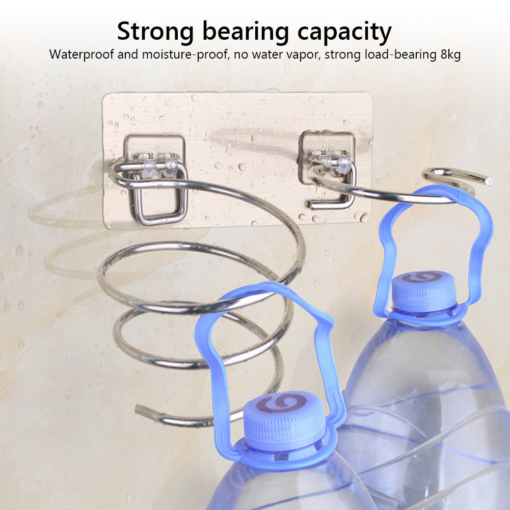 New Hair Dryer Holder Rack Barber Salon Styling Storage Straighteners Organizer Hairdryer Stainless Steel Stand Bracket