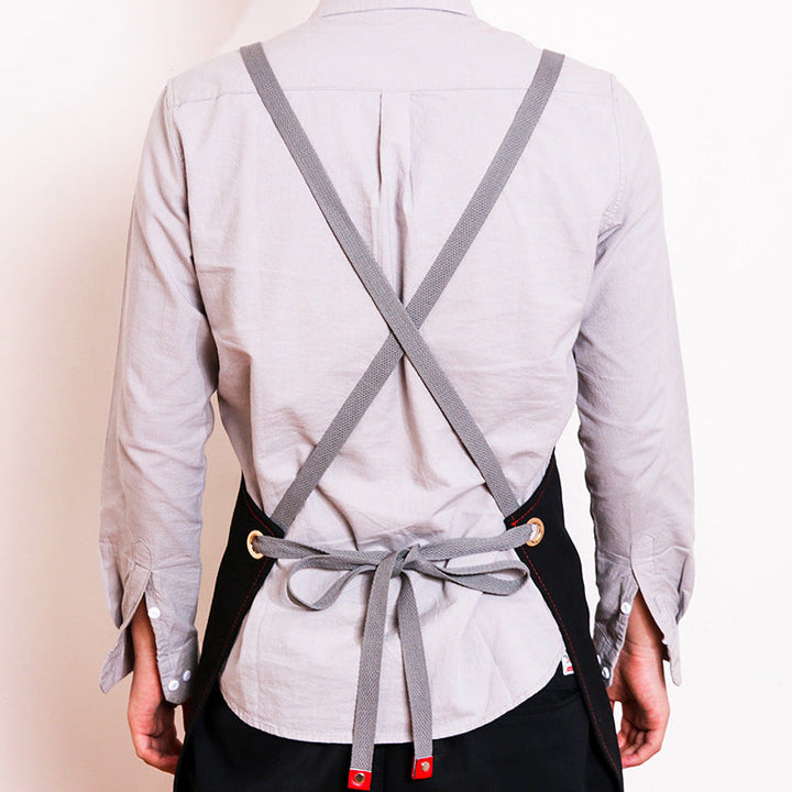 Denim Canvas Barber Apron | Unisex Professional Workwear