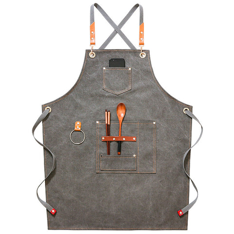 Denim Canvas Barber Apron | Unisex Professional Workwear