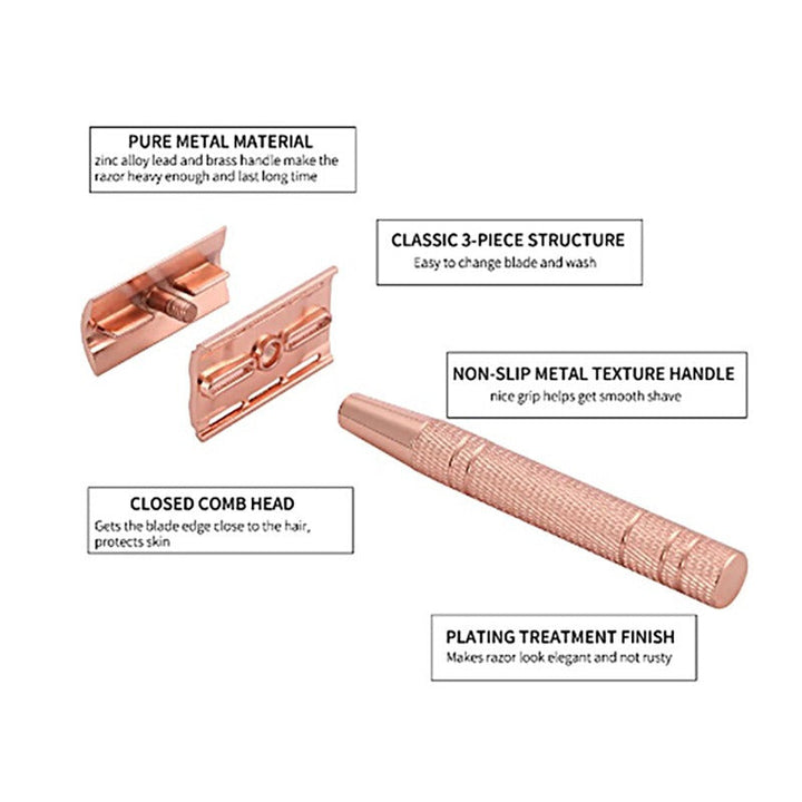 Classic Double-Edge Safety Razor | Lightweight Men's Shaving Blade