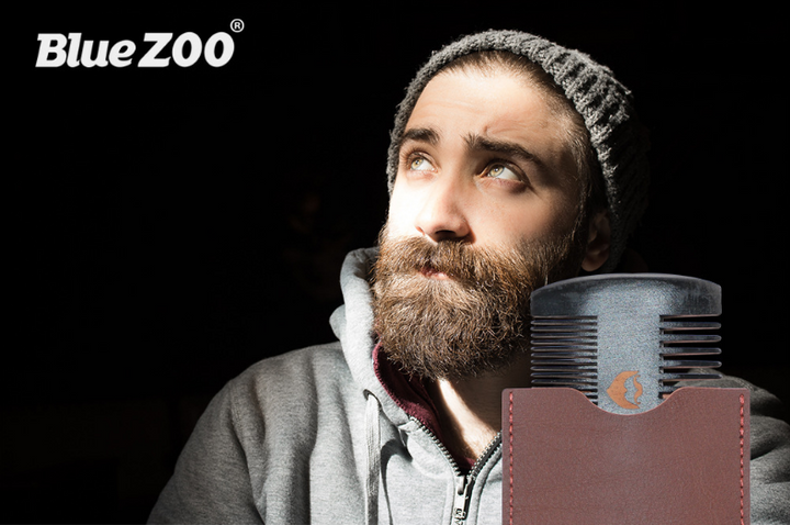 Double-Sided Pear Wood Beard Comb | Portable Men's Grooming
