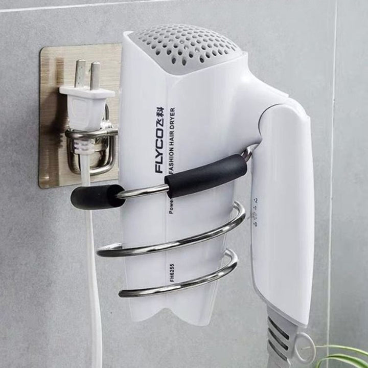Stainless Steel Hair Dryer & Straightener Holder | Salon Organizer