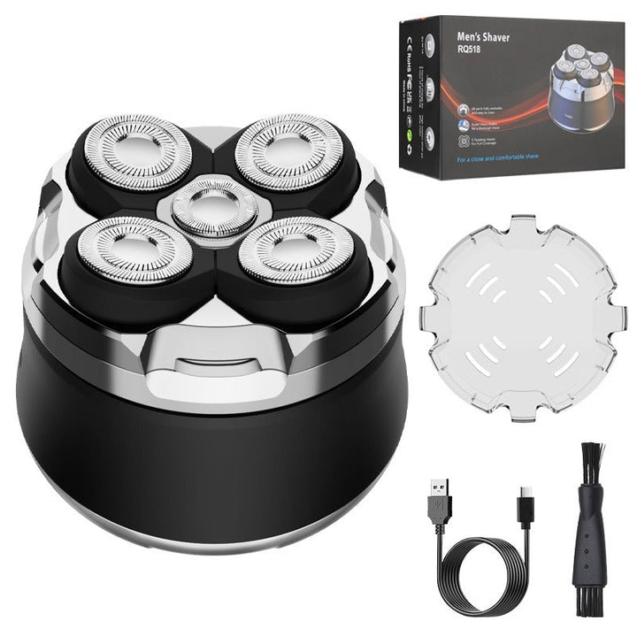 Men's Rechargeable 5-Blade Electric Shaver | Waterproof Beard Razor